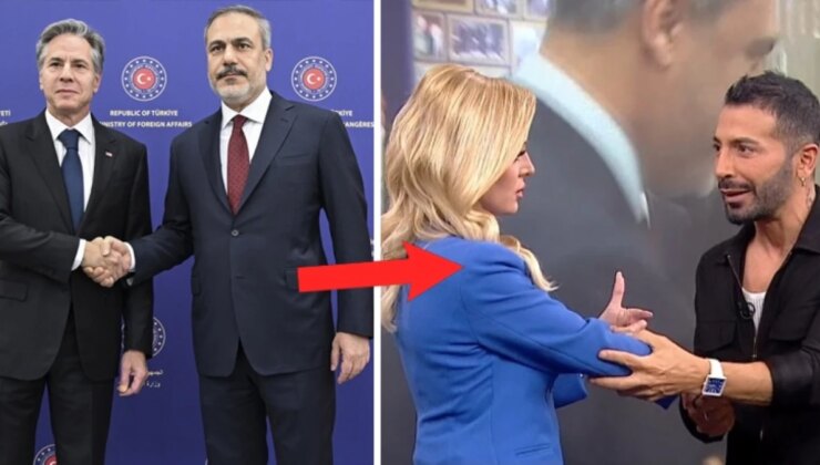 Canlı yayınında ilginç anlar! Hakan Fidan ile Blinken’ın tokalaşmasından olay nerelere geldi