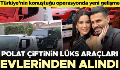 Dilan Polat ve Engin Polat çiftine ait lüks araçlar emniyet müdürlüğüne götürüldü