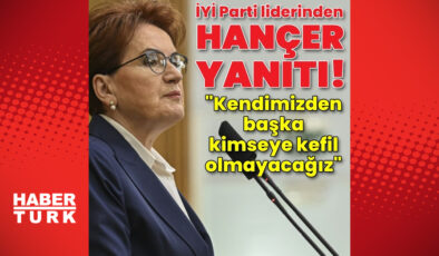 SON DAKİKA: İYİ Parti lideri Meral Akşener’den Kemal Kılıçdaroğlu’na “hançer” yanıtı