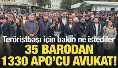 35 barodan 1330 Apo’cu avukat! Teröristbaşı için görüşme talebi