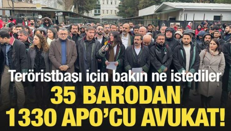 35 barodan 1330 Apo’cu avukat! Teröristbaşı için görüşme talebi