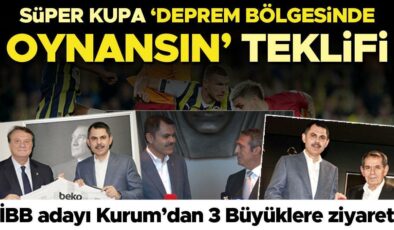 AK Parti İBB Başkan Adayı Murat Kurum’dan üç büyüklere ziyaret… ‘Süper Kupa deprem bölgesinde oynansın’ teklifi