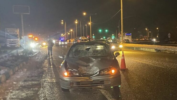 Bolu’da iki otomobilin çarptığı kişi öldü