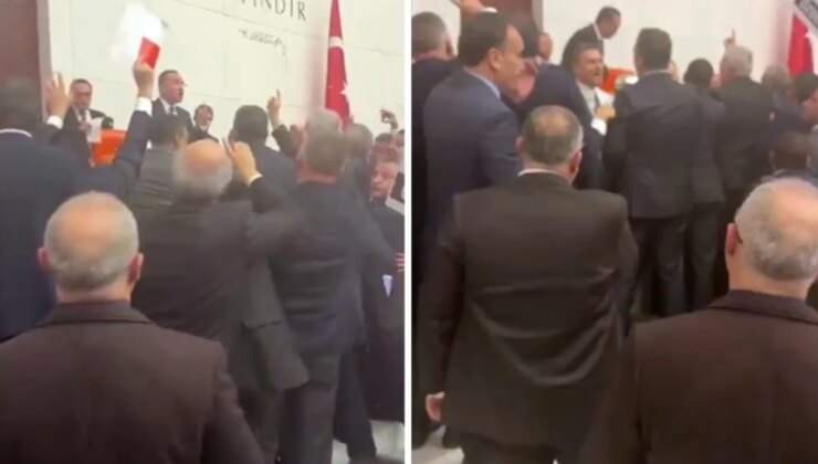 Can Atalay kararı okundu, vekillerin kürsüye yürümesiyle Meclis karıştı