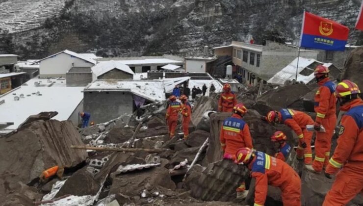 Çin’de heyelan faciası! 18 hane toprak altında kaldı, 47 kişiye ulaşılamıyor