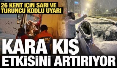 Meteoroloji’den 26 kent için ‘sarı’ ve ‘turuncu’ alarm!