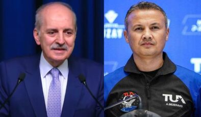 TBMM Başkanı Kurtulmuş’tan ilk Türk astronot Gezeravcı’ya tebrik