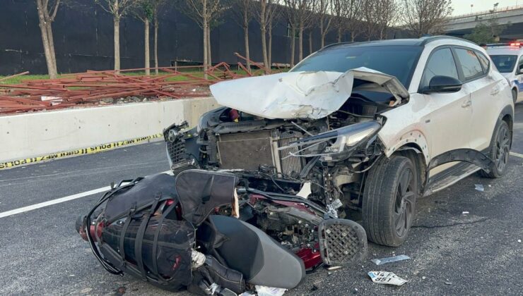 Üsküdar’da feci kaza! Motosikletli sürücü hayatını kaybetti