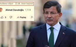 Ahmet Davutoğlu’nun açtığı yayını yalnızca 5 kişi izledi! Durumu fark eden herkes aynı soruyu yöneltti