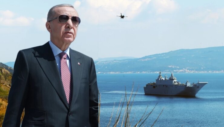 Çanakkale’deki törende tüyleri diken diken eden görüntü! Zafer geçişine TCG Anadolu da katıldı