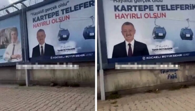 Kocaeli Büyükşehir Belediye Başkan Adayı Tahir Büyükakın’ın afişleri İzmir’e asıldı