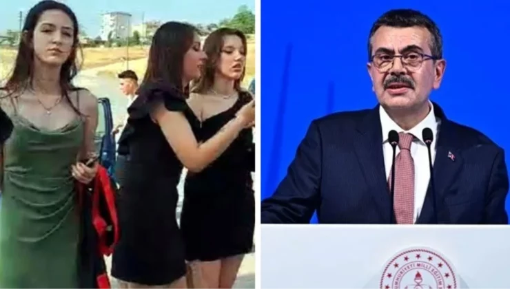 Mezuniyette “Uygunsuz” kıyafet krizi! Bakan Tekin, okul müdürüne değil haberi yapan gazetecilere sitem etti