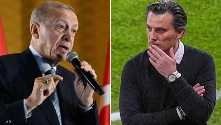 Cumhurbaşkanı Erdoğan eleştiri oklarının hedefindeki Montella’ya sahip çıktı