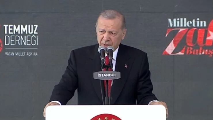 Cumhurbaşkanı Erdoğan’dan 15 Temmuz mesajı: Darbeye tiyatro diyenleri affetmeyiz